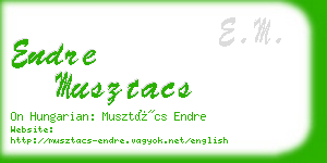 endre musztacs business card